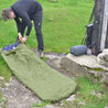 Alpin Loacker Bivouac and sleeping bag rain cover in olive green 