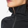 Alpin Loacker pitkähihainen paita merinovilla pitkähihainen paita naisten musta, naisten merinovilla alusvaatteet 